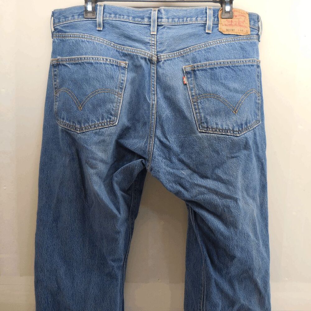 Vintage Levis 501XX Y2K Mens 41x29 Straight Leg Button Fly Classic American Jean - Picture 4 of 9